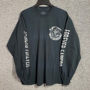 Sons of Anarchy Shirt Mens 2XL SAMCRO Long Sleeve Black SOA Reaper Graphic